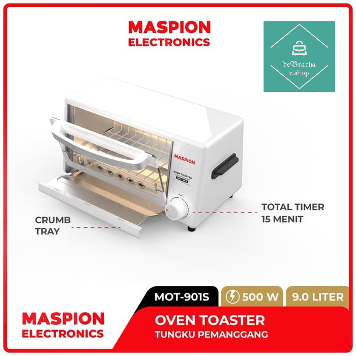 Oven Maspion MOT901S Oven Toaster Pemanggang Listrik Oven Listrik