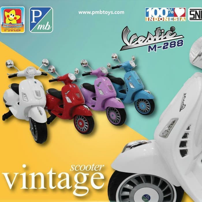 Motor Aki - Motor Vespa Scooter Anak PMB Vestic M 288