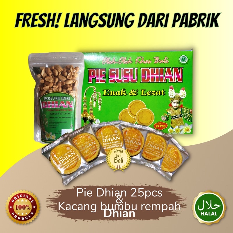 

Paket Hemat Pie Susu Dhian + Kacang Bumbu Rempah Dhian