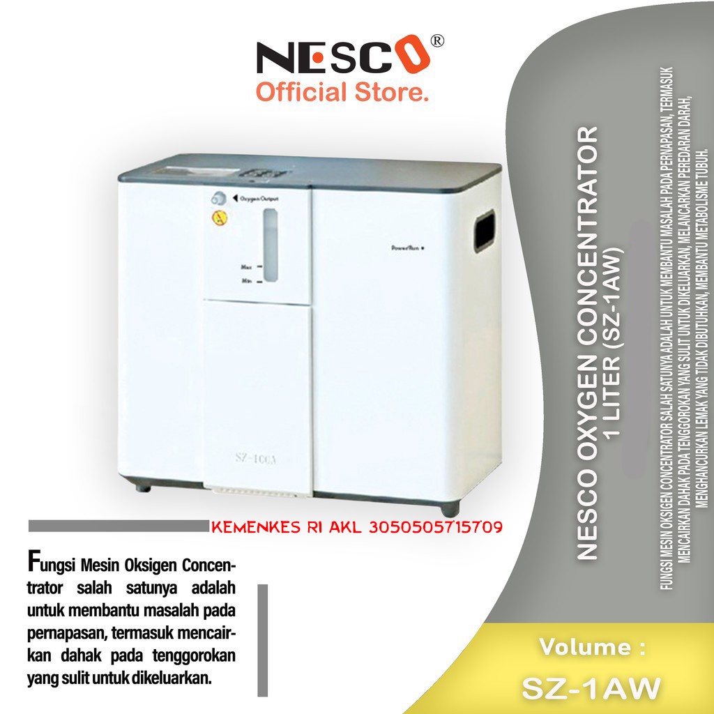 Nesco Oxygen Concentrator 1LPM (SZ-1AW)