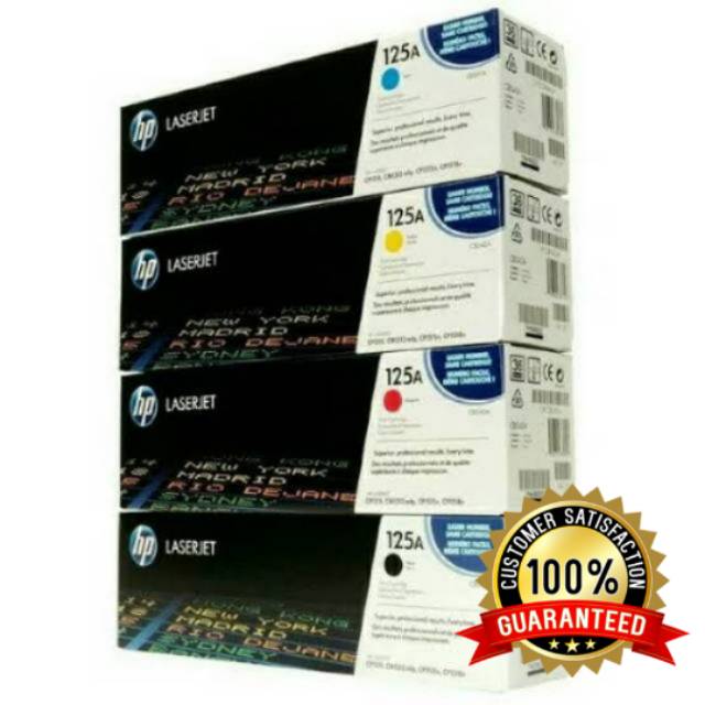 Toner HP 125a Original 1set Toner HP laserjet CB540A CB541A CB542A CB543A