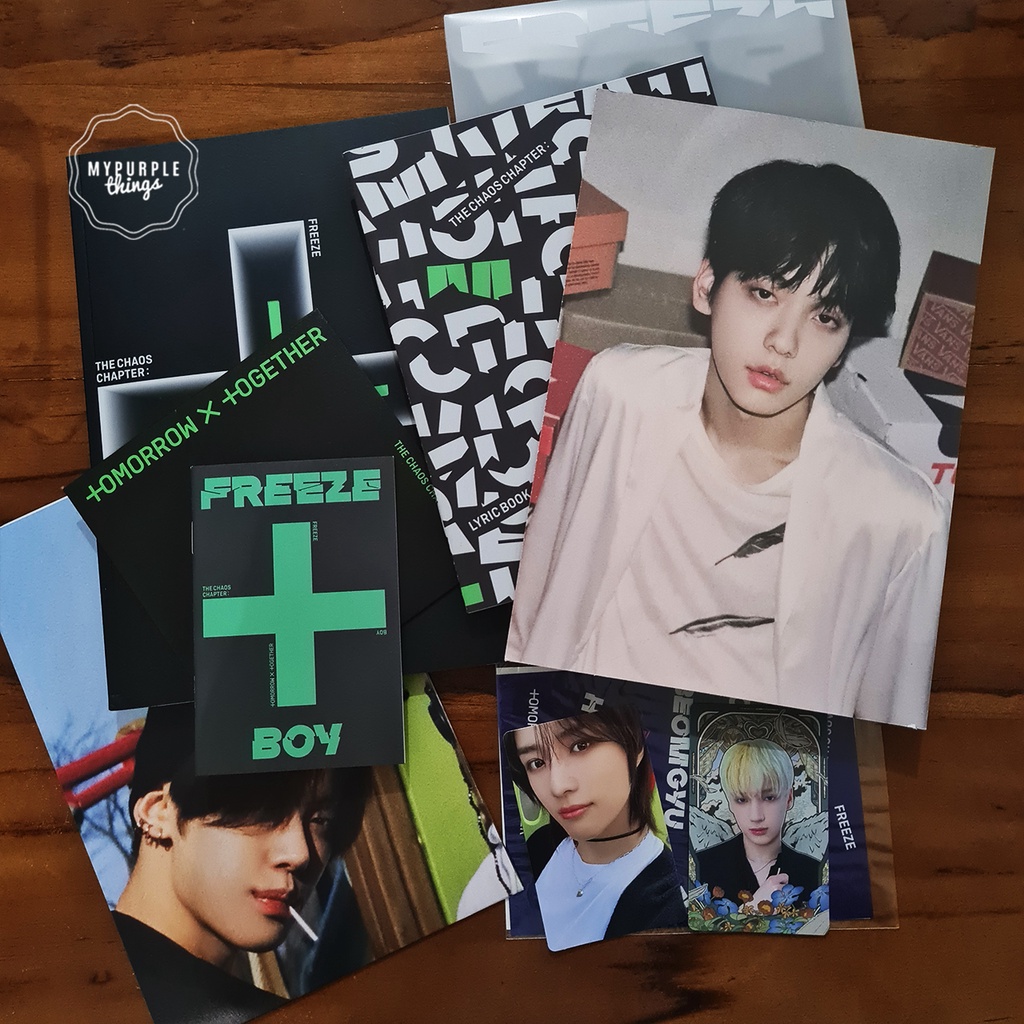 Album Only TXT Freeze Boy Postcard PC Soobin Beomgyu Hueningkai