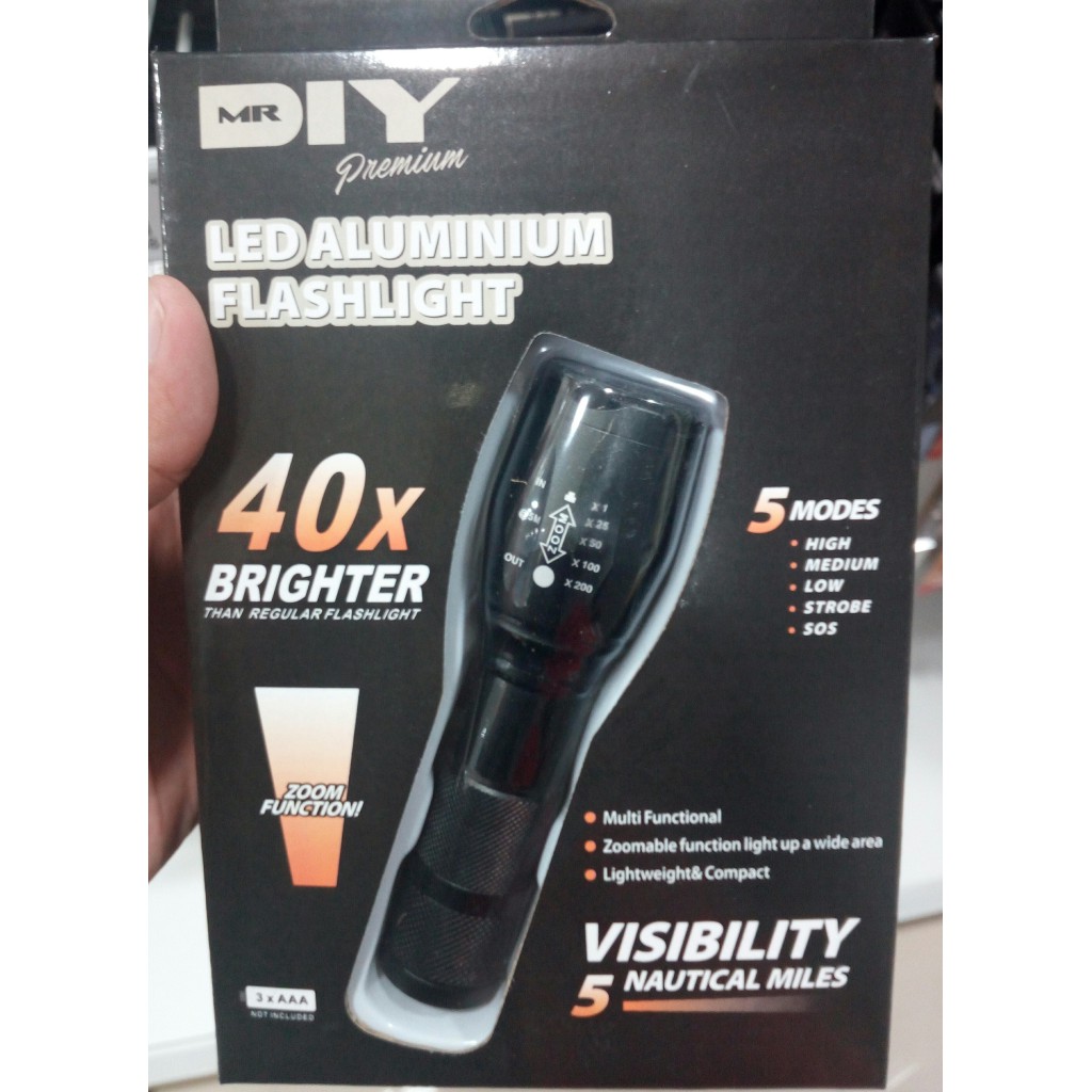 FLASHLIGHT LED ALUMINIUM MR D.I.Y