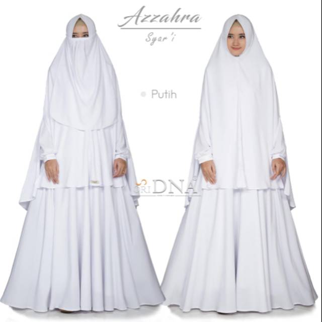 Azzahra Syari / Gamis Wolpeach Premium Ori by DNA