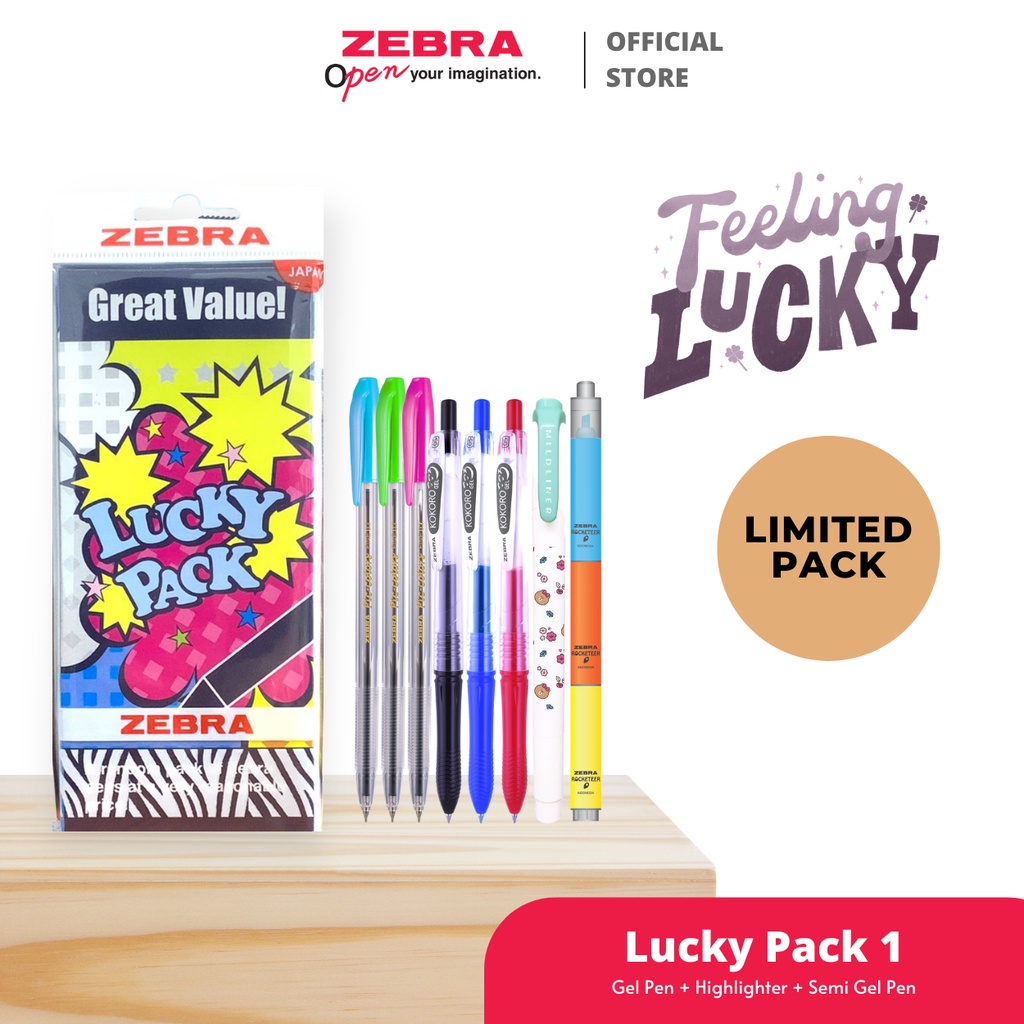

ZEBRA [PAKET BACK TO SCHOOL] KOKORO MILDLINER PICCOLO ISI 8 PCS PULPEN PENA 0.5MM RETRACTABLE