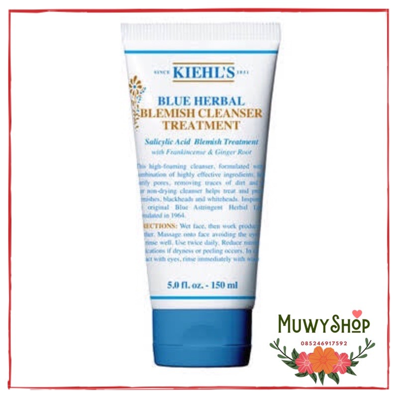 Kiehl's Blue Herbal Blemish Cleanser Treatment 150ml