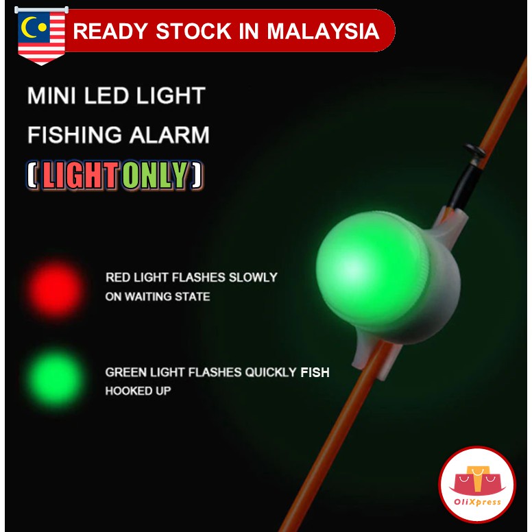 Lampu Malam Alarm Gigit Pancing/LED Rod Flash Alarm Night Fishing Light/Glow Alarm Lampu Pancing/Lampu Pancing Simple Dan Portable