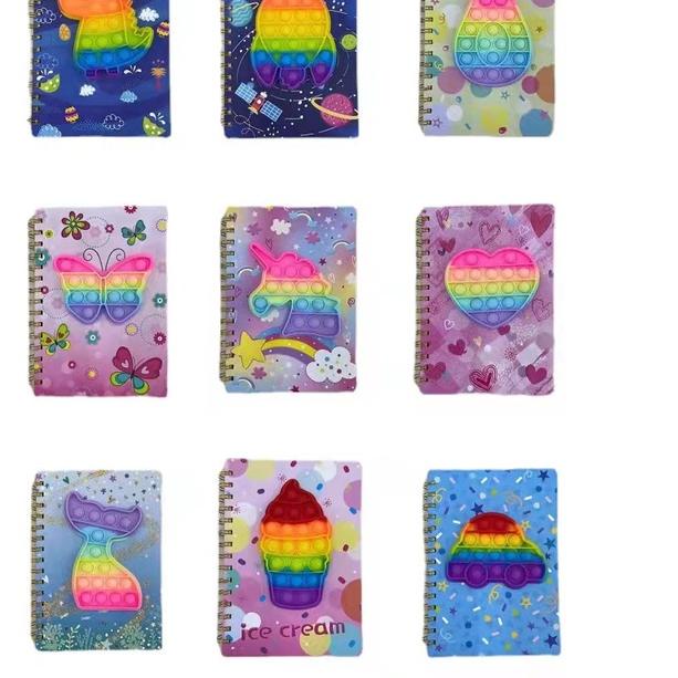 

Flash Sale - Buku Tulis Anak-Anak Pop it Mainan Anti-stres Meringankan Dewasa Anak Mainan Sensorik Lembut Licin Mainan Meremas untuk Anak-anak Note Book ダ