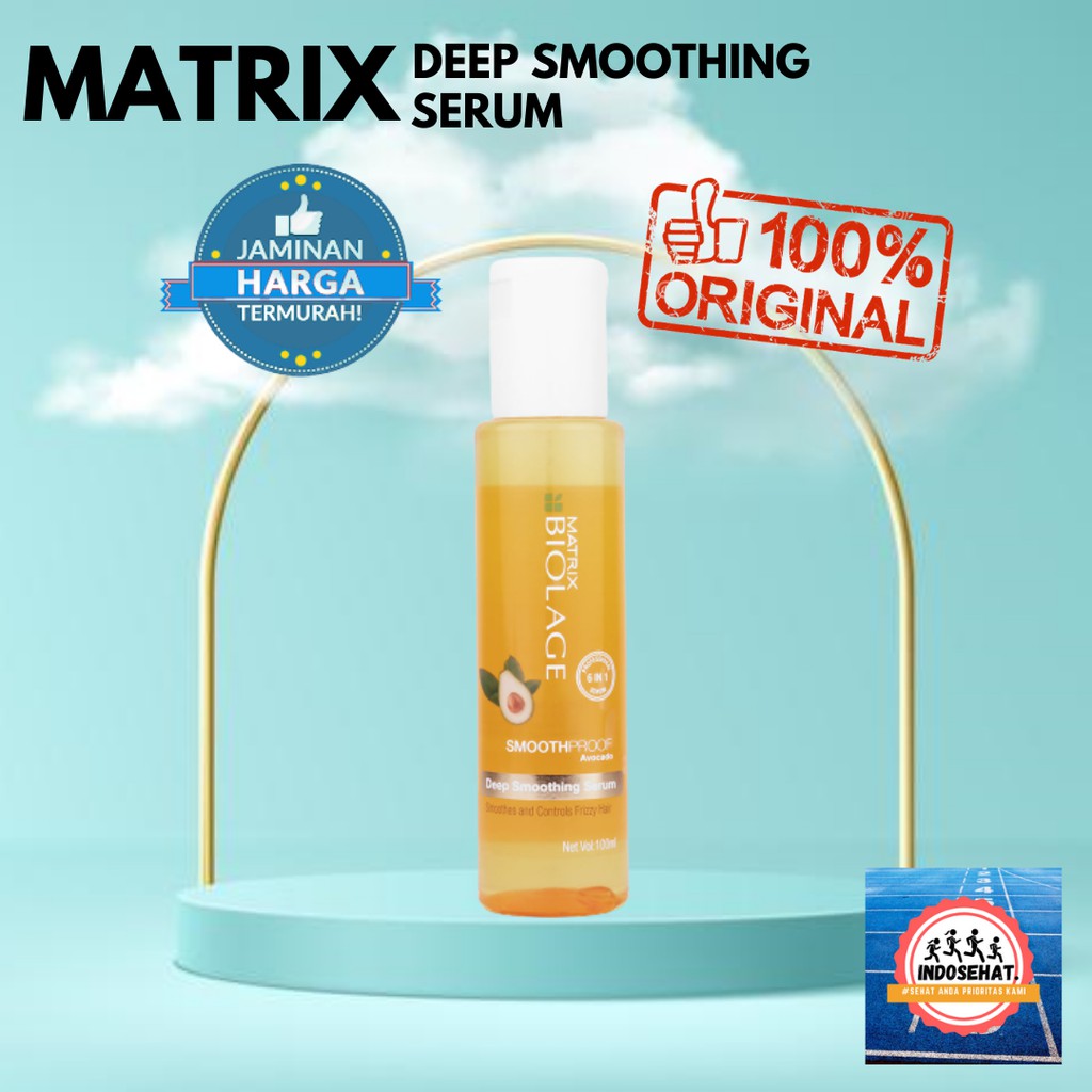 MATRIX Biolage Deep Smoothing Serum - Serum Pelembut Perawatan Pelembab Rambut Kusut 100 ml