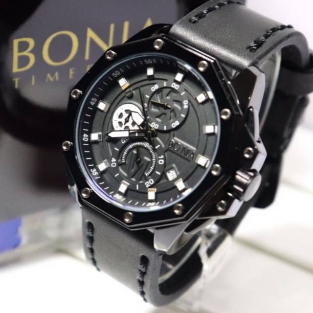 Jam tangan watch pria wanita cewek cowok 8 warna casual formal sport import murah Bonia original