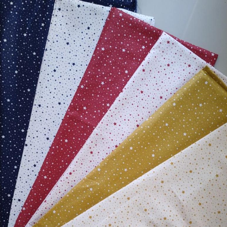 Kain Bintang Katun Jepang Japan Design Fancy Fabric
