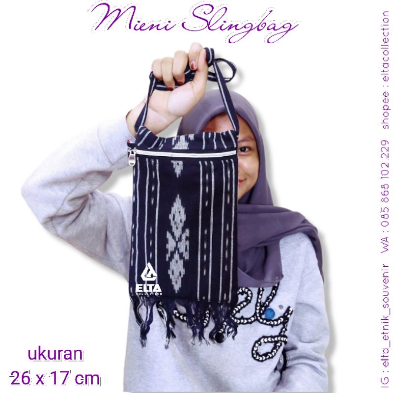 Tas selempang tenun etnik dayak