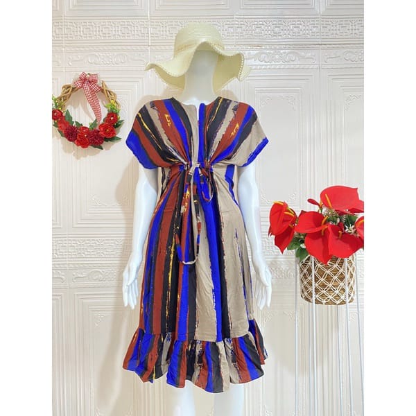 Homeydress Angel Daster ruffle serut / daster ruffle busui viral / daster serut rempel selutut/daste