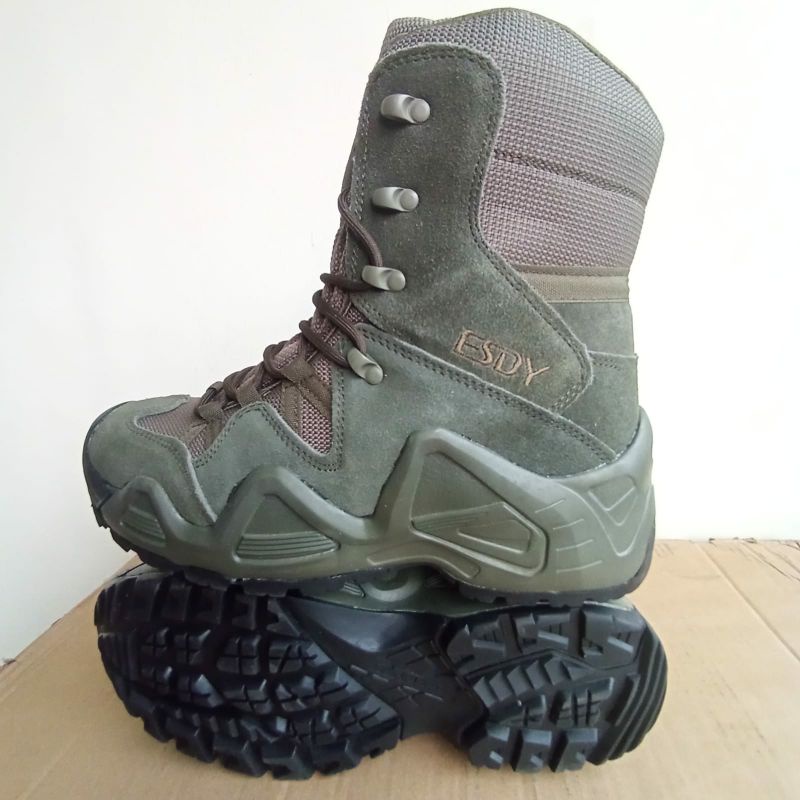 sepatu boots esdy 8 inch /boots tactical import/import/hijau