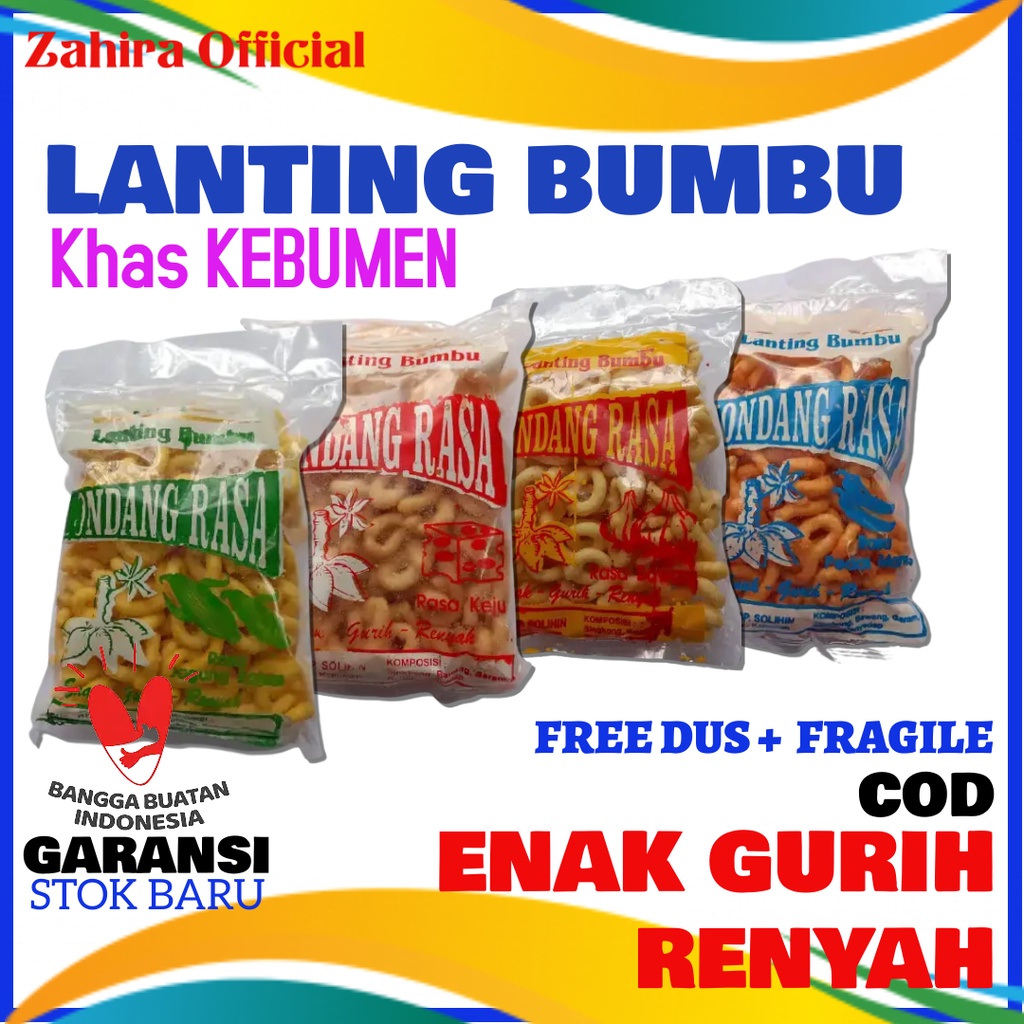 

Makanan Ringan Klanting Lanting Singkong Bumbu Oleh-oleh Khas Kebumen Original