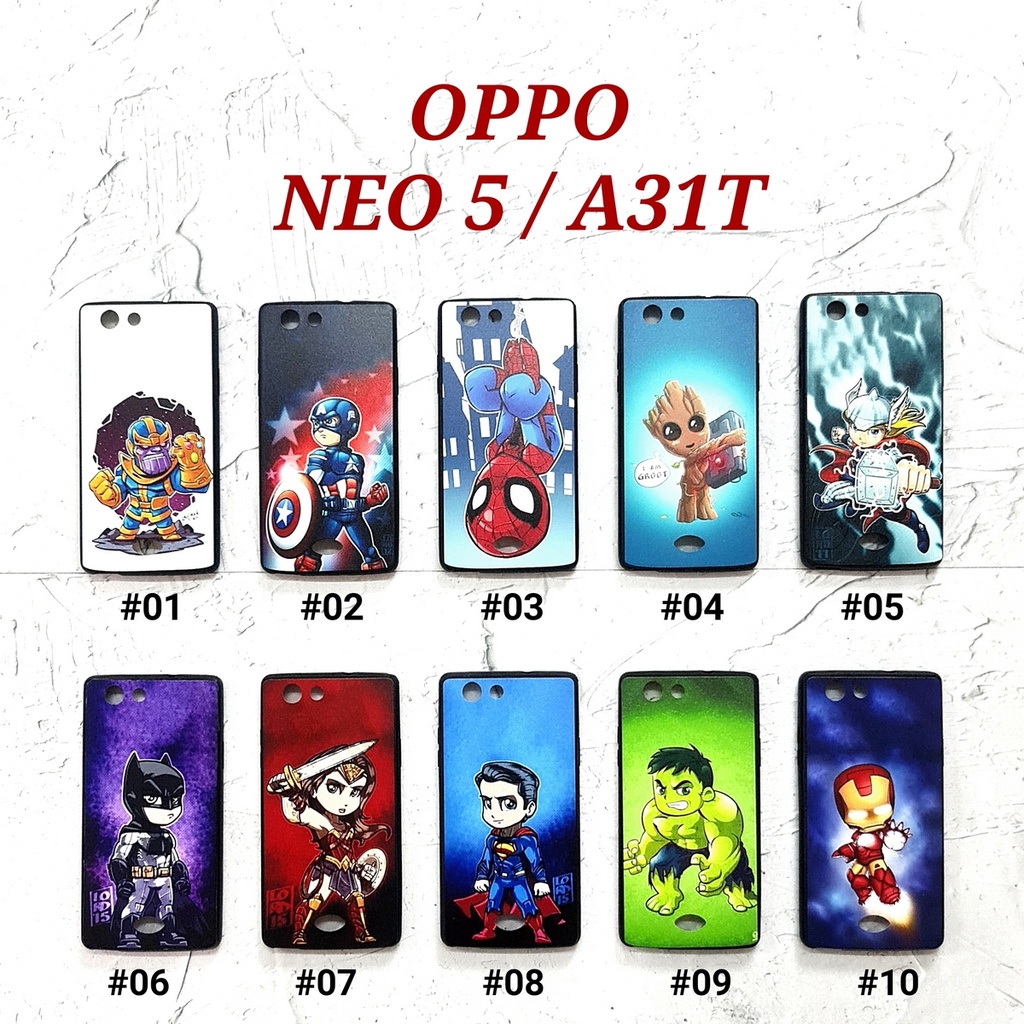 [ BUY 1 GET 1 FREE ] FMH - OPPO A31T NEO 5 A33T NEO 7 A37 NEO 9 A39 A57 A71 A83 A35 F1 F1 PLUS F5 YOUTH F7 F9 A3S C1 | MINI HERO Soft Hard Case Marvel Cartoon Hero