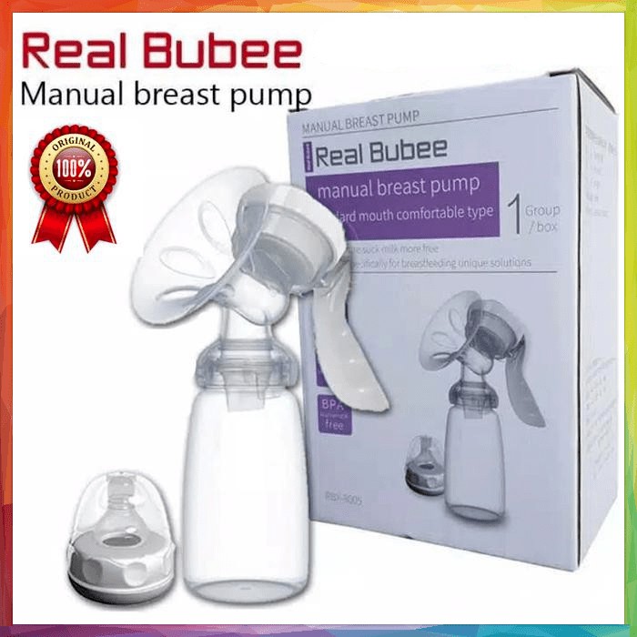 Real bubee Pompa asi manual berkualitas BPA Free Manual