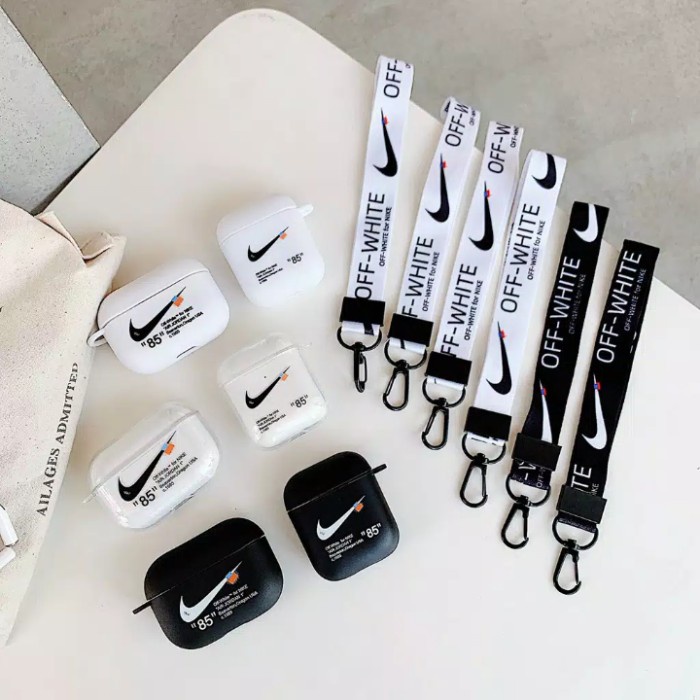 SILICONE AIRPODS 1/2/PRO CASE OFF WHITE NIKE AJ / CASING AIRPODS NIKE