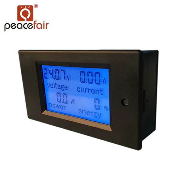 Voltmeter Amperemeter Watt meter Energy meter 4in1 DC 20A 6.5-100V