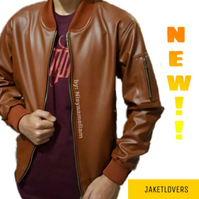 Fashion Jaman Now Armed Bomber Army Despo Tebal Jaket Bomber Army Jake JAKET kulit sintesis distro