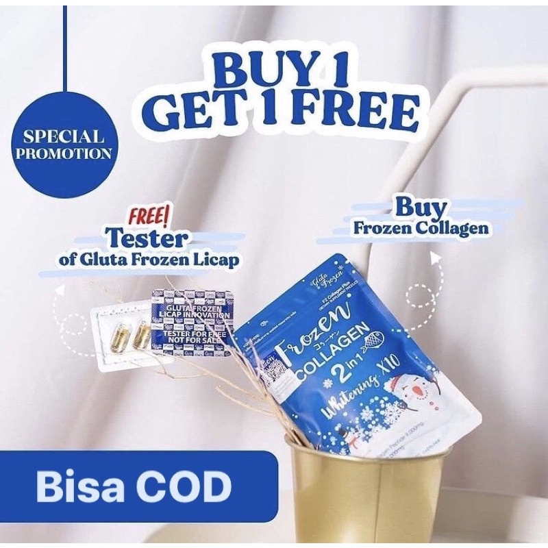 Frozen Collagenn BARCODE 2in1 Whitening 60 Kapsul original & halal joju collagen