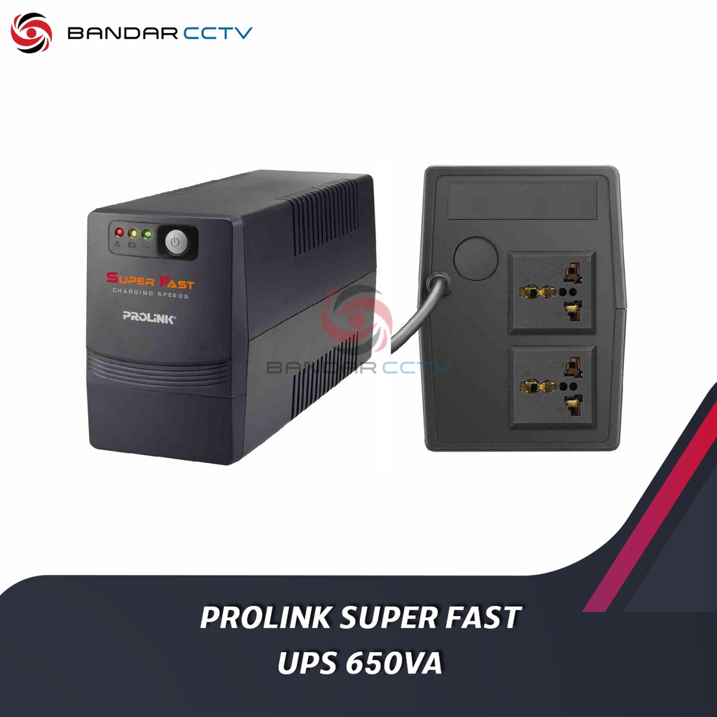 UPS 650VA Prolink Super Fast charging Speeds