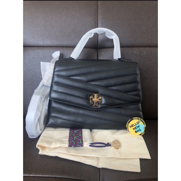 Tas Tory Burch original - Tory Burch kira top handle in black