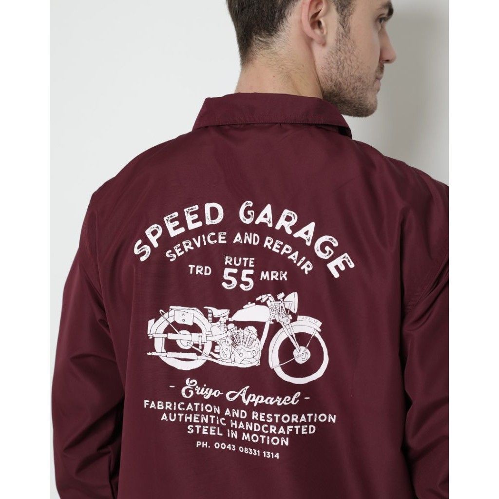 

Erigo Coach Jacket Restoration Burgundy