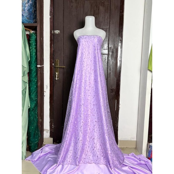 kain bahan tile padi mutiara / Bahan  kebaya brukat