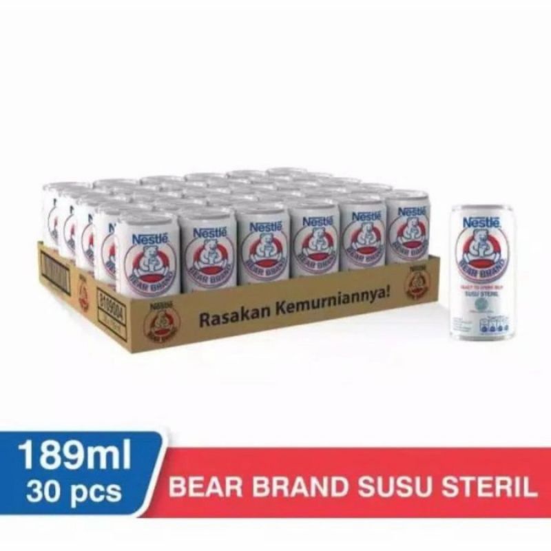 

Bear brand susu steril 189ml kaleng [ready stock]