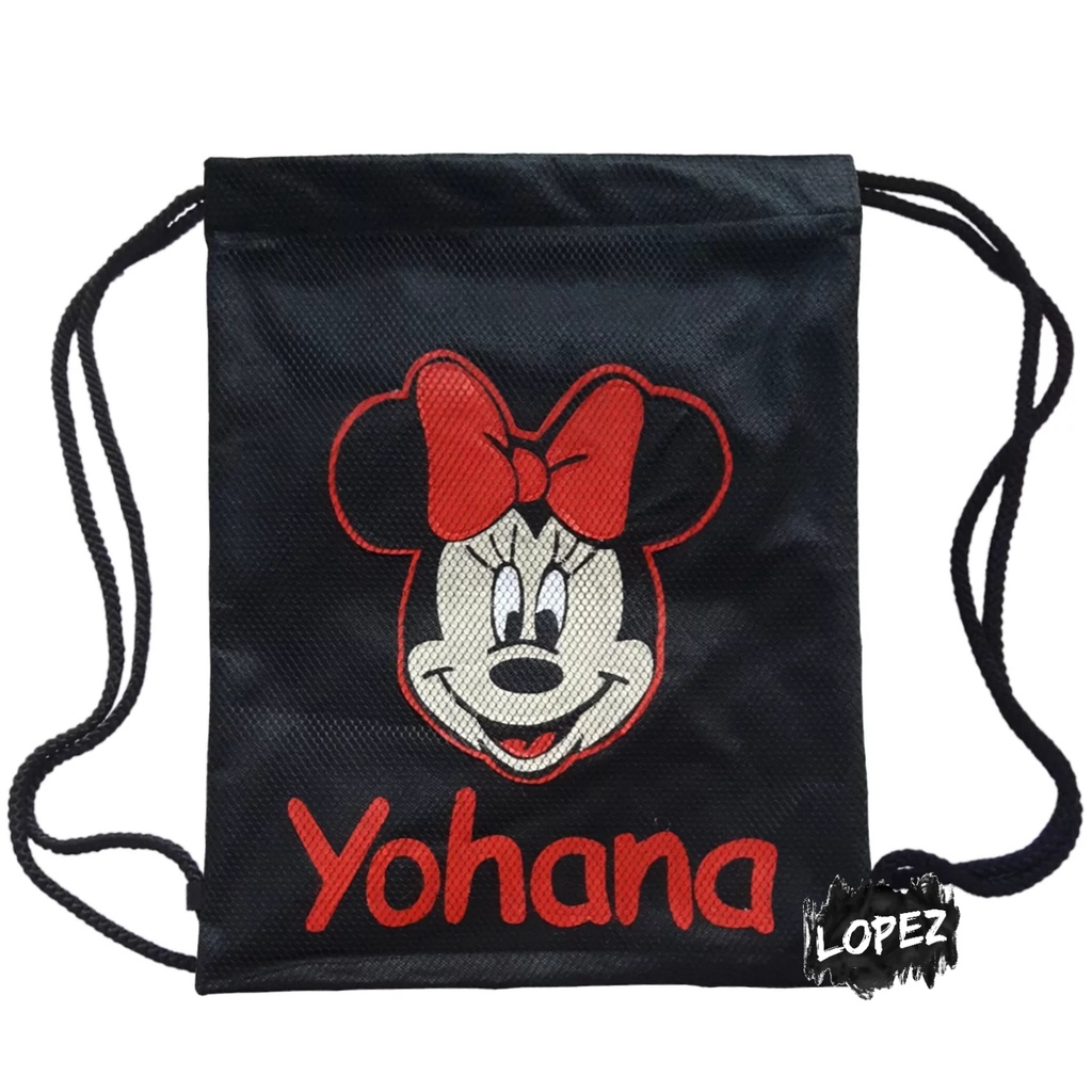 Tas Jaring Minnie Mouse / Goodie Bag Mickey Mouse / String Bag Mini Tikus Goofy Lopez