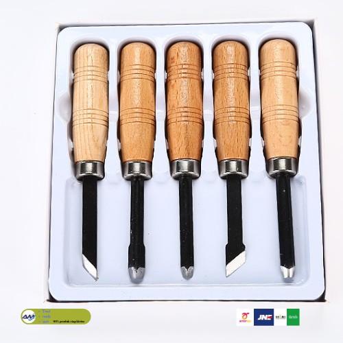 

Set Pisau Ukir Alat Pahat Kayu Wood chisel Carving Knife 5 in 1 SKS5 Best Seller