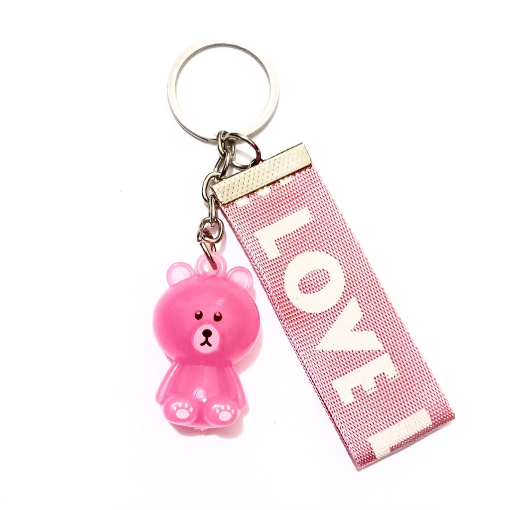 DOMMO - D6062 Gantungan LOVE BEAR Keychain Gantungan Kunci Aksesoris Tas