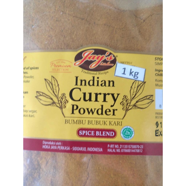 Indian Curry Powder / Kari Bubuk India Jays 100 GR Halal Enak Praktis