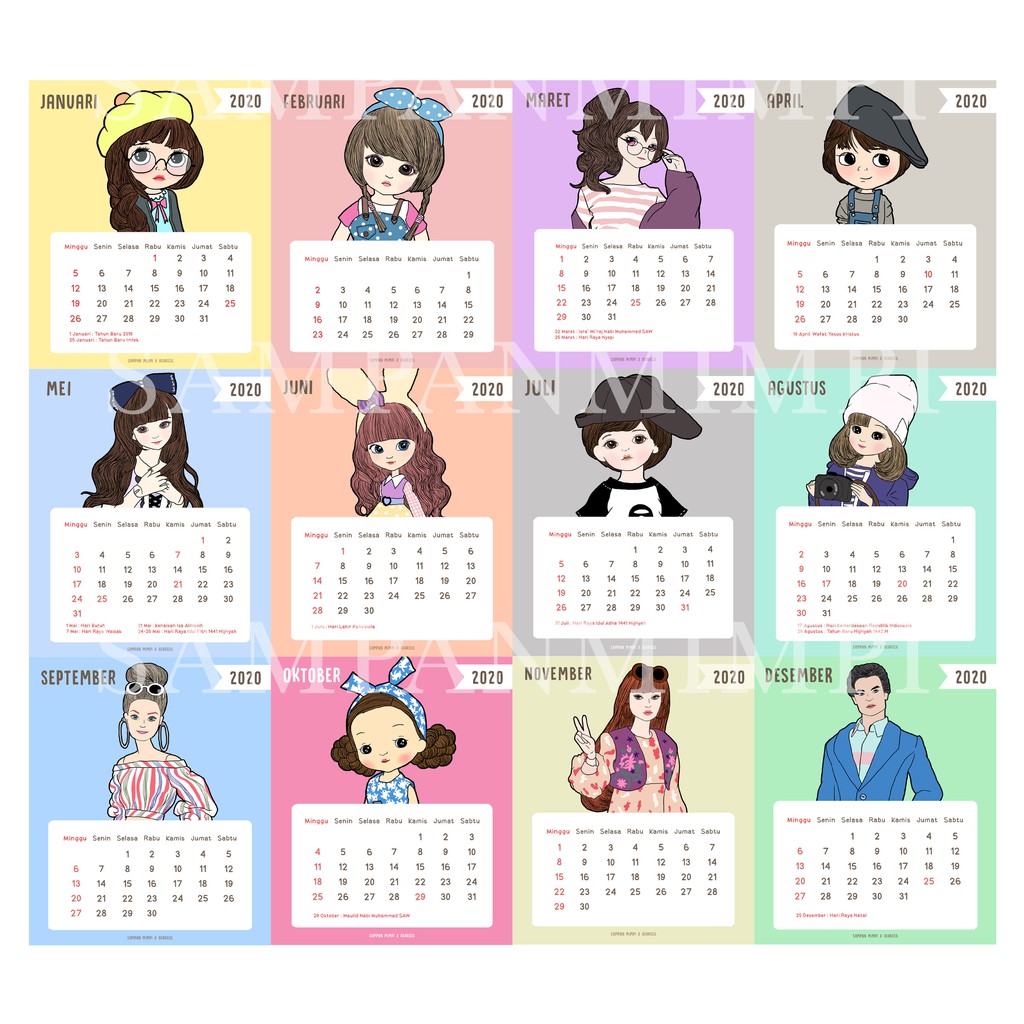 Featured image of post Kalender Maret 2021Lucu - Översiktlig årskalender för 2021, datumen visas per månad inklusive veckonummer.