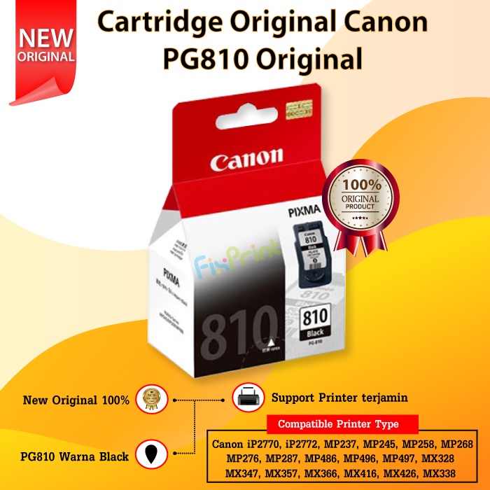 Cartridge Tinta Printer Canon 810 811 PG810 CL811 PG745s 745s CL746s 746s PG47 47 CL57 57 PG740 740 CL741 741 CA91 CA92 BH7 CH7 BH-7 CH-7Ori Original Black Color Hitam Warna Garansi Resmi