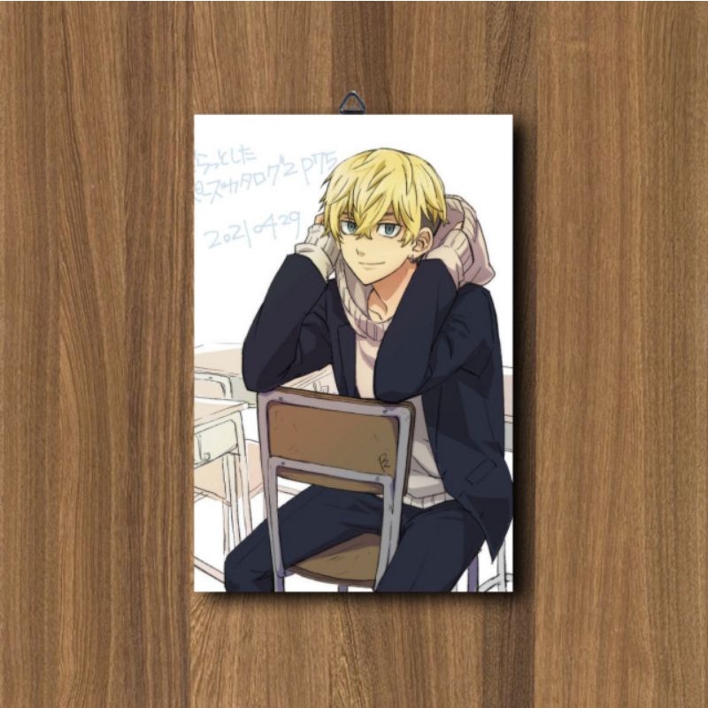 HIASAN DINDING KAMAR CHIFUYU MATSUNO TOKYO REVENGERS ANIME / POSTER KAYU ANIME / DEKORASI KAMAR-C20