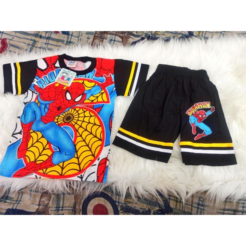 Setelan set anak Spiderman Full Print