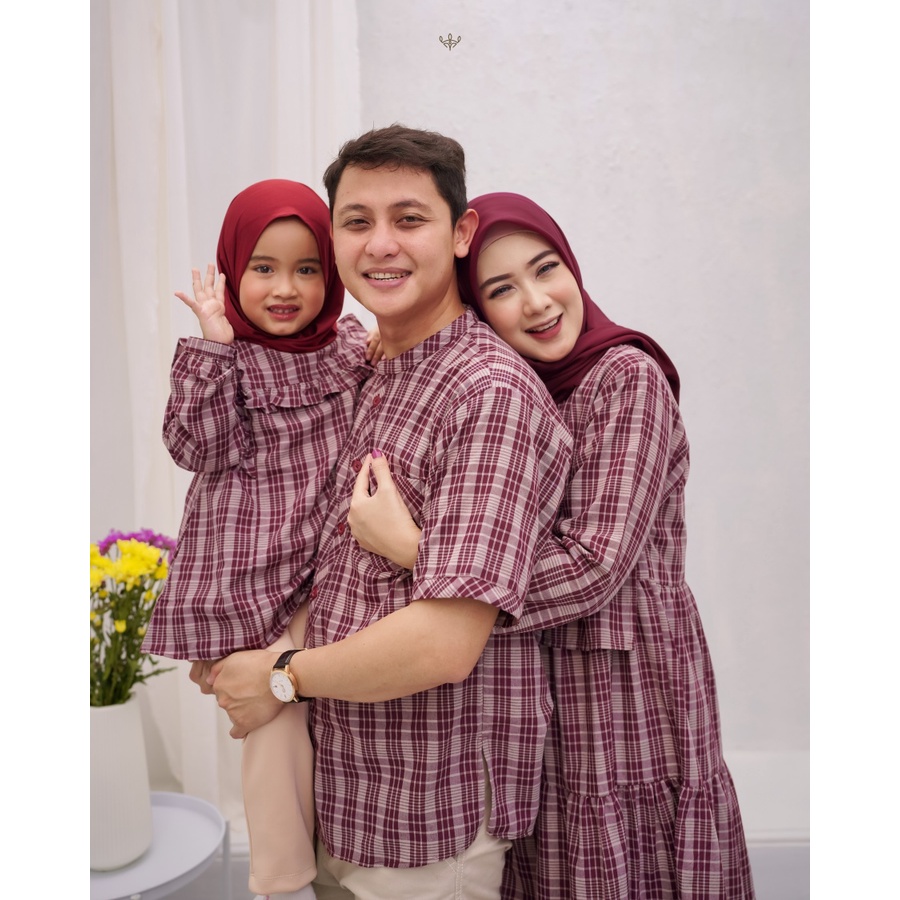 Wimi.id Kanya Family Set - Maroon  | Family Set