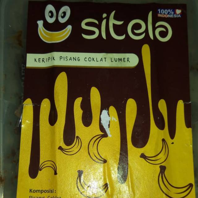 

Sitela keripik Pisang coklat lumer isi 250gr