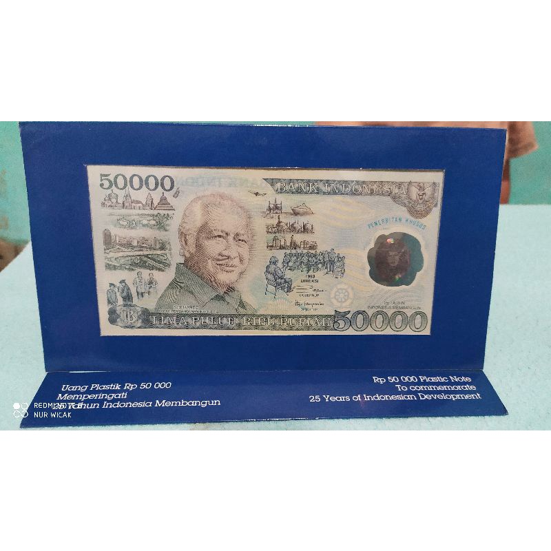 Uang Kuno 50rb Soeharto Plastik