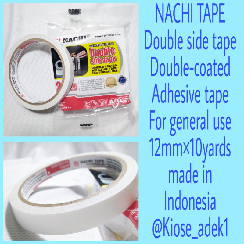 

Double side tape.. NACHI TAPE.. double tape.. isolasi 2 sisi..