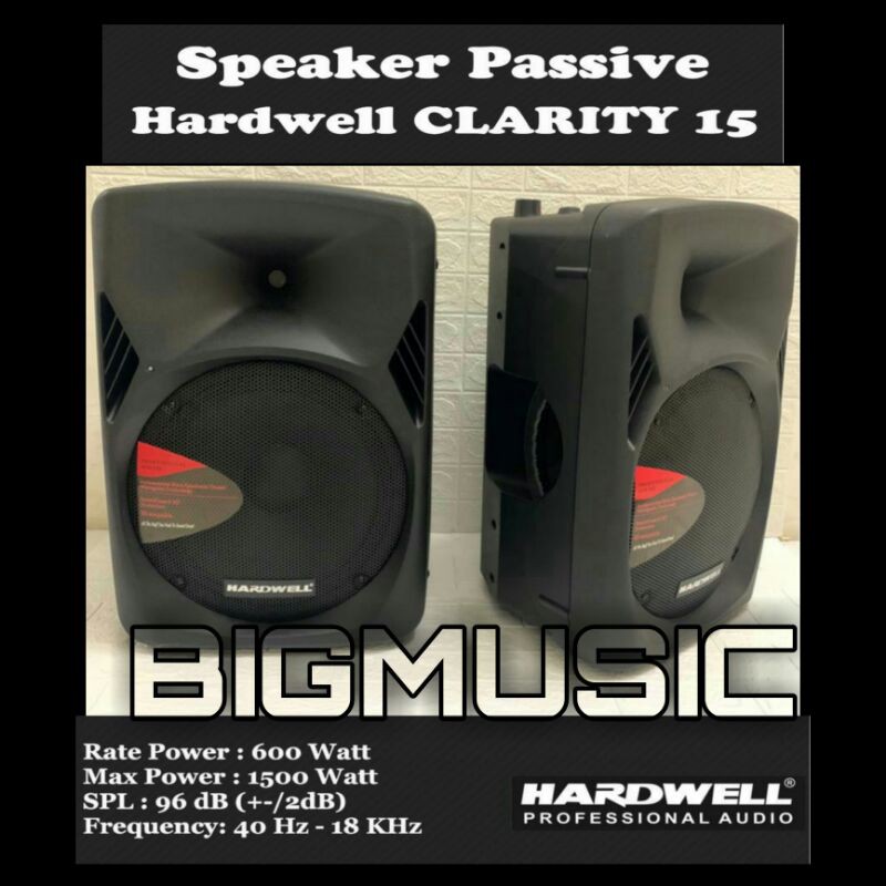 Speaker Pasif Hardwell CLARITY 15 Original Passive 15 inch
