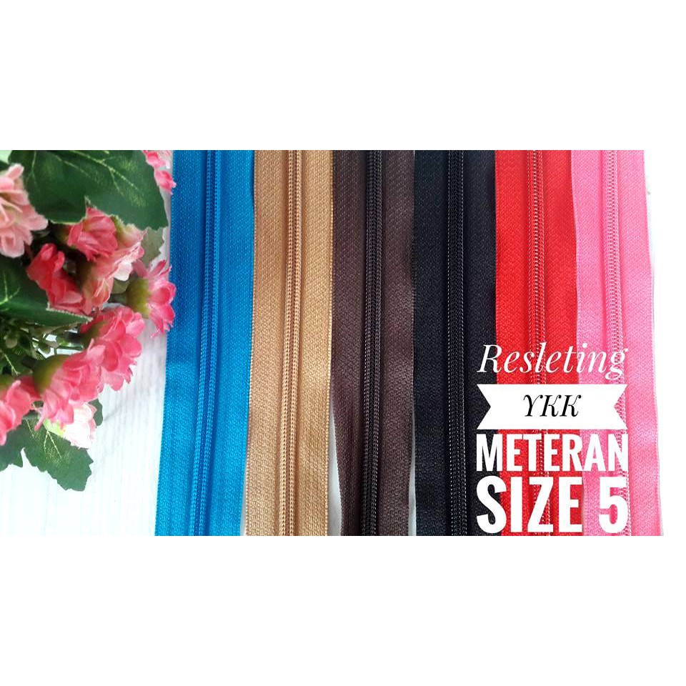 Resleting YKK size 5 (meteran)