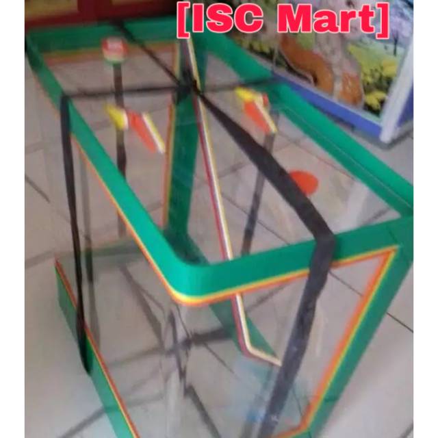 Aquarium Es Kelapa/Buah Acrylic Besar + Gayung  Buah Lion Star