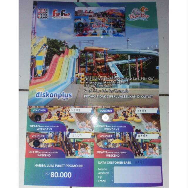 Voucher Tiket Masuk Kartu Member Waterpark Palm Bay