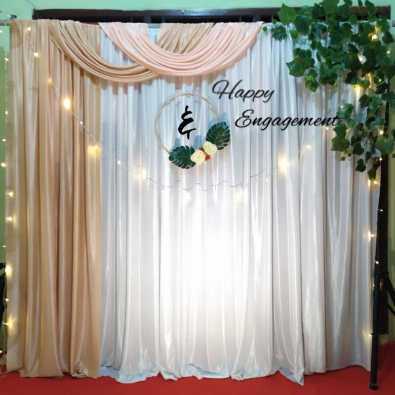 Jual paket Backdrop lamaran murah dekorasi lamaran | Shopee Indonesia