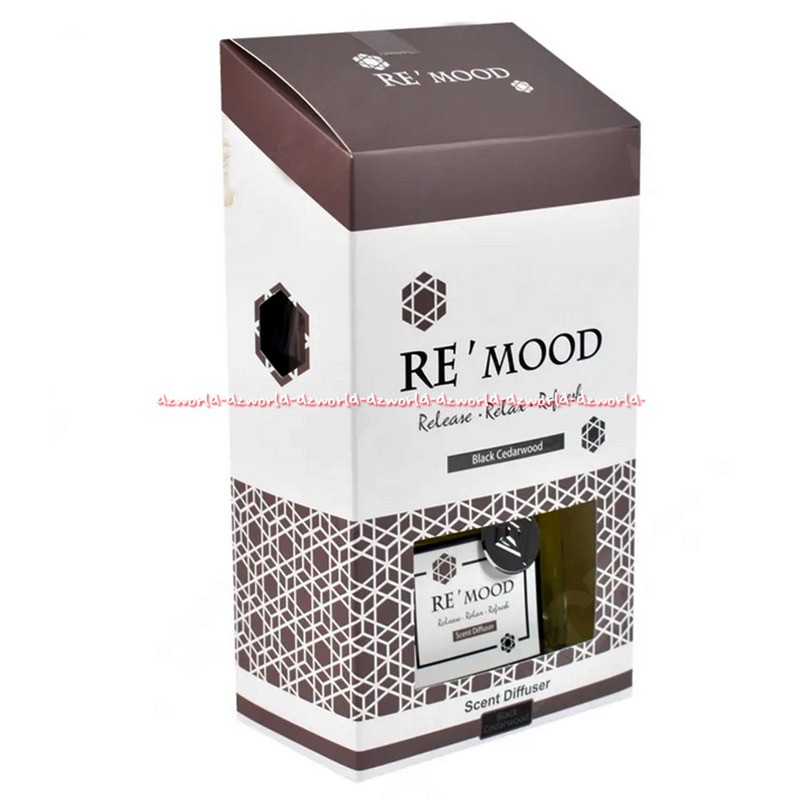 Re'mood 95ml Black Cheddarwood Reed Diffuser Stik Rotan Cheery Breeze Remod Re mood Remood