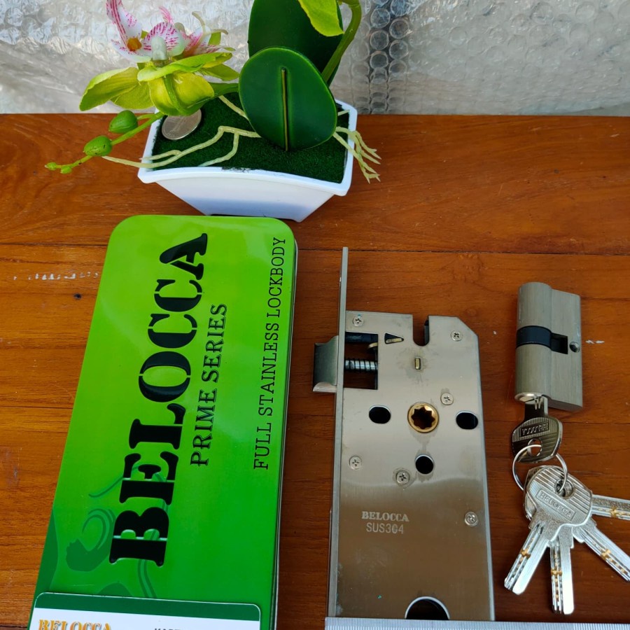 Bodi kunci, lockcase, mortise lock merk Belocca