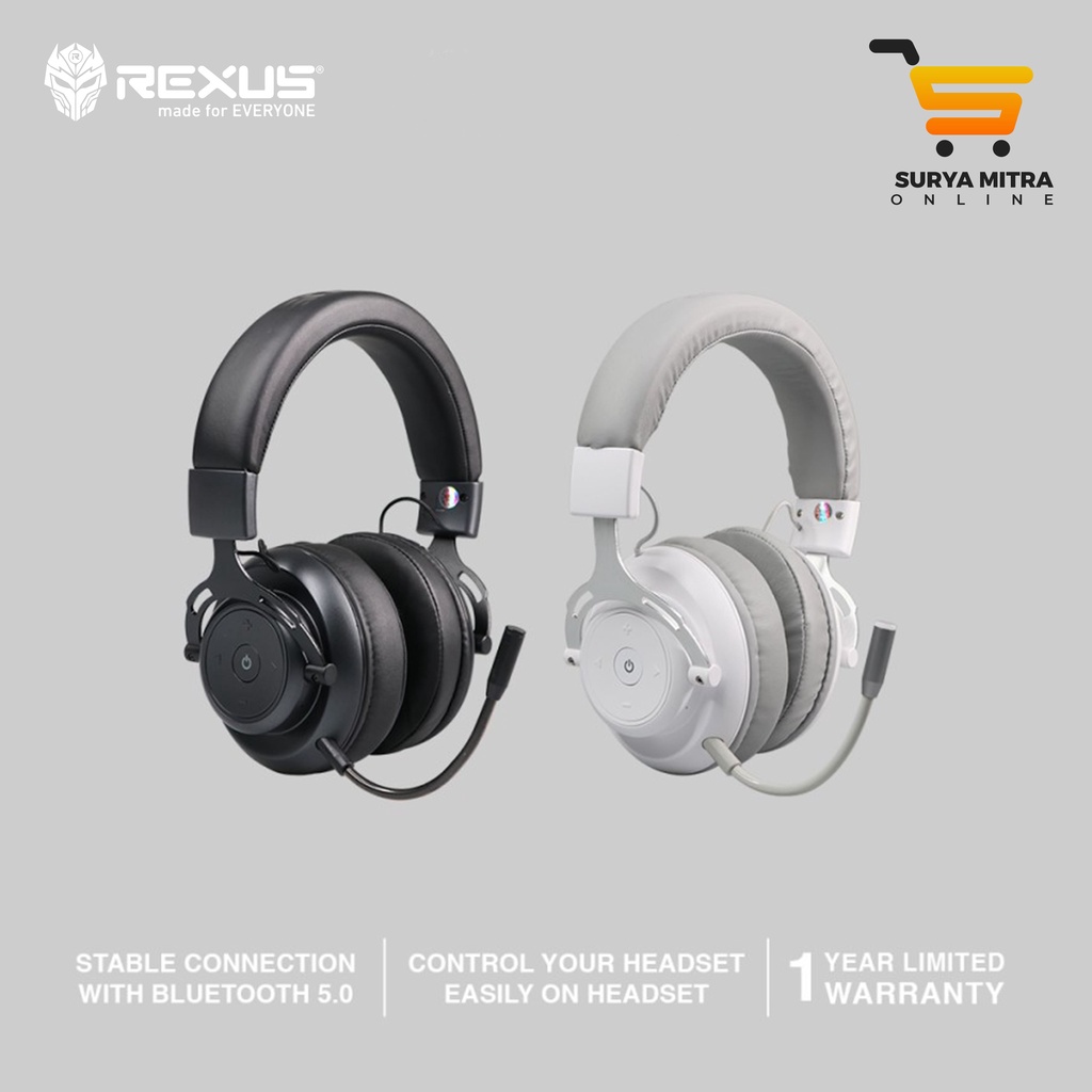 Rexus Headset Gaming Bluetooth Thundervox Stream HX28 / HX-28